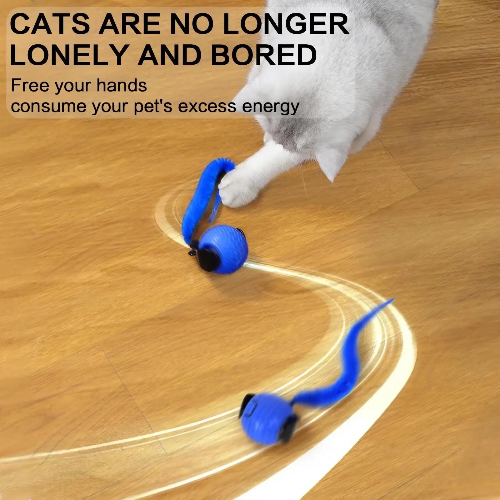 SpinPounce Interactive Cat Ball